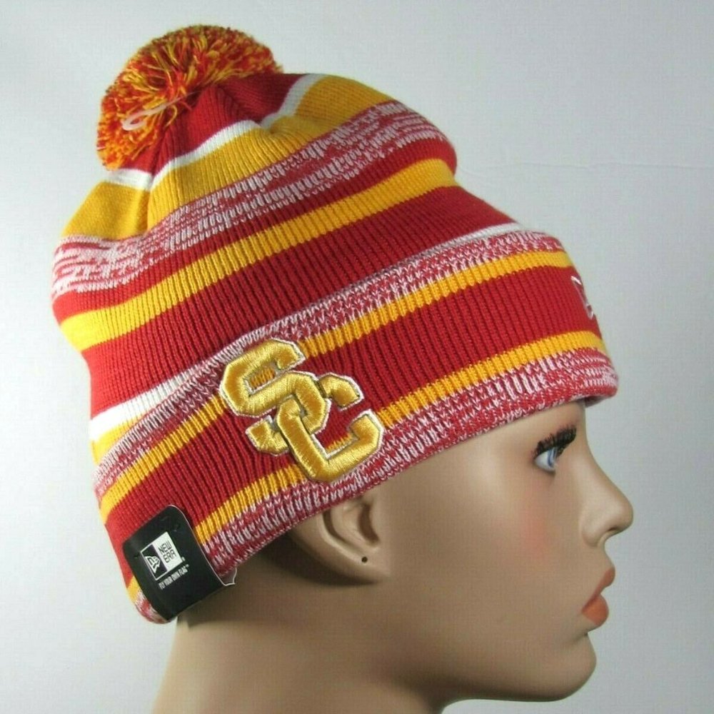 NEW ERA SPORT SOUTH CAROLINA CARDINALS KNIT NFL WINTER BEANIE POM CAP OS